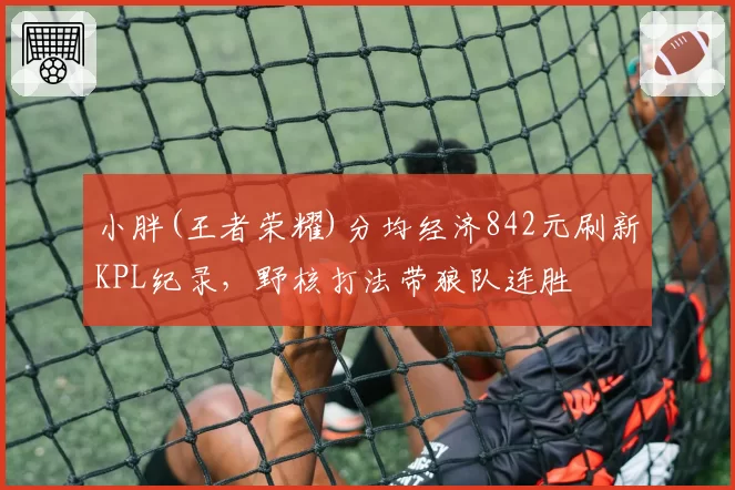 小胖(王者荣耀)分均经济842元刷新KPL纪录,野核打法带狼队连胜