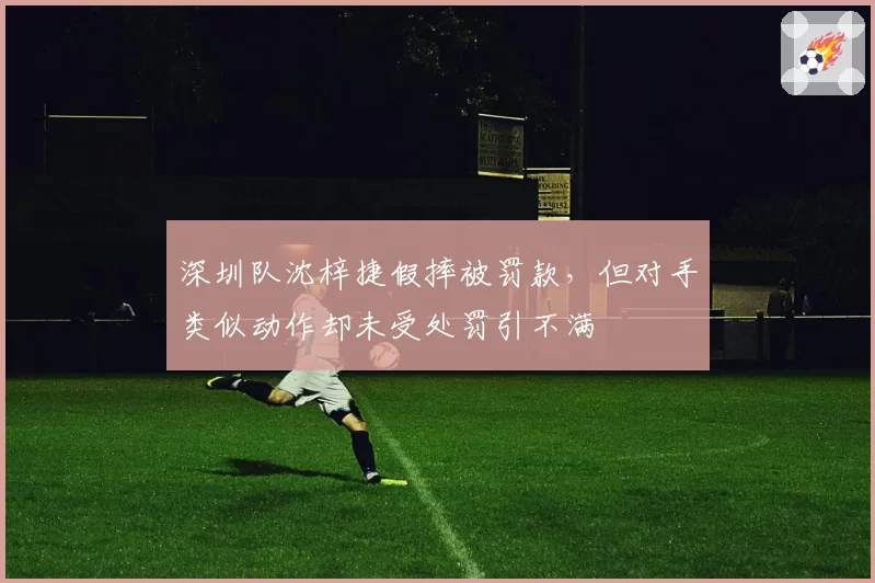 深圳队沈梓捷假摔被罚款,但对手类似动作却未受处罚引不满