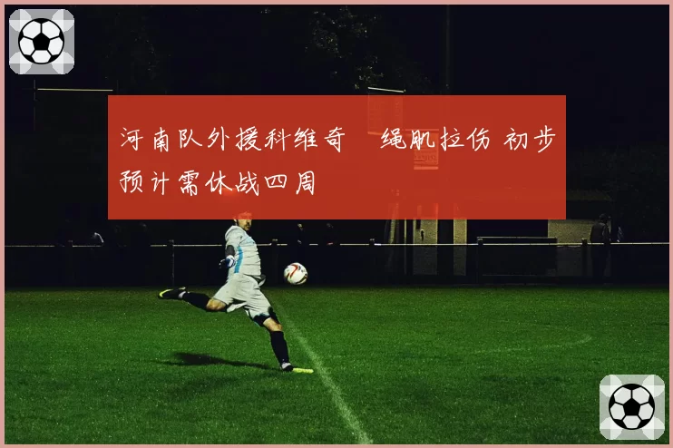 河南队外援科维奇腘绳肌拉伤 初步预计需休战四周
