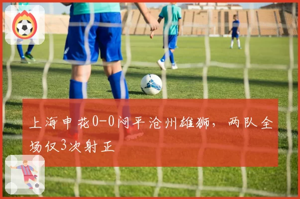 上海申花0-0闷平沧州雄狮,两队全场仅3次射正